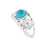 Sterling Silver Turquoise Over Ring