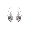 Sterling Silver Purple Amethyst Earrings