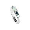 Sterling Silver Ethiopian Opal and Blue Topaz Adjustable Ring