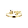 Sterling Silver Dragonfly Over 18K Yellow Gold Plated