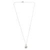 Sterling Silver Rainbow Moonstone Flower Pendant With Chain