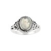 Sterling Silver Rainbow Moonstone Ring