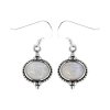 Sterling Silver Rainbow Moonstone Earrings