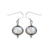 Sterling Silver Rainbow Moonstone Earrings