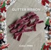 MINI RIBBON set of 6 สีชมพู glitter