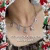 COWBOY A SILVER NECKLACE