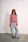 STRIPE CARDIGAN (RED)