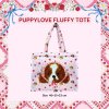 รอบส่ง 26 มิถุนายน  PUPPY LOVE FLUFFY TOTE BAG