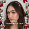 Mini Flower Crownชมพู