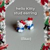 Hello kitty stud earring (blue)