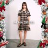 ALMA DRESS (BROWN)