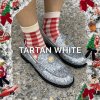 Tartan Socks White