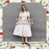 PAUL DRESS ( WHITE MINI FLOWER )