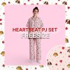 FREE SIZE HEARTBEAT PJ SET