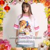 BEAUTY and THE BEAST BASEBALL TOP (PINK)