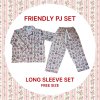 LOT 2 จัดส่ง 27 เมษา FRIENDLY PJ (เเขนยาว SET) FREESIZE