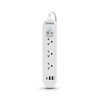 Nexgen ปลั๊กไฟ 1 สวิตช์ 3 ช่อง 2 USB 1 TYPE-C  รุ่น NG-131C สีขาว 5 เมตร