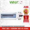 เซ็ตตู้ PSC120 (20 ช่อง) + เมนเบรกเกอร์ รุ่น S202M (50 หรือ 63A)