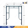 Scaffolding stand 1.50 m, thickness 1.7 and thickness 2.0