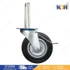 The wheels are rubber, Horse brand, with brakes and pivots. Scaffolding equipment, 4 pieces/box