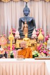 Préparation de la célébration au Wat Nawaminthrachuthit Honorer les États-Unis