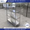 ชั้นวางของสแตนเลสแบบเรียบ 4 ชั้น