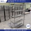 ชั้นวางของสแตนเลสแบบซี่ 5 ชั้น