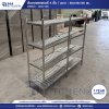ชั้นวางของสแตนเลสแบบซี่ 4 ชั้น