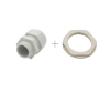 Cable gland ; ST-M 20x1.5 + lock nut (light grey)