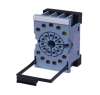 Relay socket 3 changeover cont. 11 pin, 10 A DIN rail mounting pannel mounting screw terminal