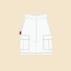 TROFI Circus Red Tag Shorts - White Sky