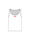 TSL - TANK TOP - FONT LOGO - WHITE ( SIGNATURE RED )