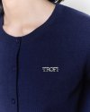 TFF - Baby Cardigan Font Logo - Navy Blue