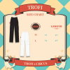 TROFI Circus Red Tag Trousers - White Sky
