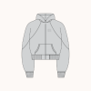 TROFI Walkway Cropped Hoodie - Smoke ( Available until out of stock ***จนกว่าสินค้าจะหมด*** )