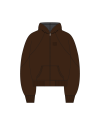TYT-Cropped Hood-Wood Brown
