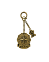 TYT-Compass Charm Keyring-Old Gold