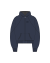 TYT-Cropped Hood-Navy Blue