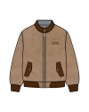 TYT-Contrast Trim Bomber Jacket