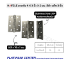 HAFELE บานพับ 4 X 3 นิ้ว X 2 มม. สีดำ แพ็ก 3 ชิ้น 489.04.018