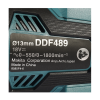 MAKITA DDF489Z สว่านไร้สาย 18 โวลต์ ขนาด 1/2 นิ้ว แรงบิดหมุน 80 นิวตันเมตร ไม่รวมแบตเตอรี่และแท่นชาร์จ (มากีต้า)