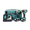 MAKITA DLX2180J ชุด Combo DHP484Z+DTD153Z 18 โวลต์ กล่อง MAKPAC รวมแบตเตอรี่-แท่นชาร์จ (มากีต้า)