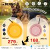 [พร้อมส่ง] BERND Silicone Pet Bowl ชามซิลิโคนพกพาพับได้ Food Grade 100% (350ml / 800ml) พร้อมตะขอเกี่ยวอลูมิเนียม