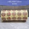 Stiker Label Kraft Sticker Enjoy Baked Homemade Handmade Thank You 25mm isi 500