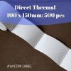 Label Barcode Direct Thermal 100 X 150 mm (NON-MEREK) 100x150 4x6" isi 500pcs ukuran A6