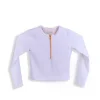 PPDP Zipper Top long sleeve - Cotton White