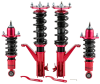 โช๊คอัพ ฮอนด้า ซีวิค คอยล์โอเวอร์ ปรับได้ 24 ระดับ maXpeedingrods Coilovers โช้คอัพสำหรับ Honda Civic ES 7 Gen 2001 2002 2003 2004 2005 Fit Acura RSX DC5 สีแดง