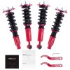 ชุดโช้คสตรัทปรับเกลียว สำหรับ Mitsubishi Eclipse 95-99 ปรับลดความหนืดได้ 24 ระดับ 2ND Gen สีแดง