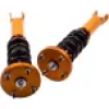 maXpeedingrods Coilovers ชุดสำหรับ Jaguar XJ8 2000-2009 XJ XJR Vanden Plas Super V8 คอยล์สปริงโช้คอัพ สีทอง ปรับได้24 ระดับ Damper C2C41349 C2C41347 C2C39763
