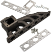 maXpeedingrods Turbo Exhaust Manifold ท่อร่วมไอเสีย สำหรับ BMW 6 สูบ M50 M52 เครื่องยนต์ T3 Top Mount Turbocharger Flange Manifold Fit E34 E36 E38 E39 E46 Z3 M50B20 M52TUB20 B25 B28
